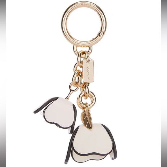 Coach Tea Rose Bag Purse Charm New NWT - Picture 6 of 6